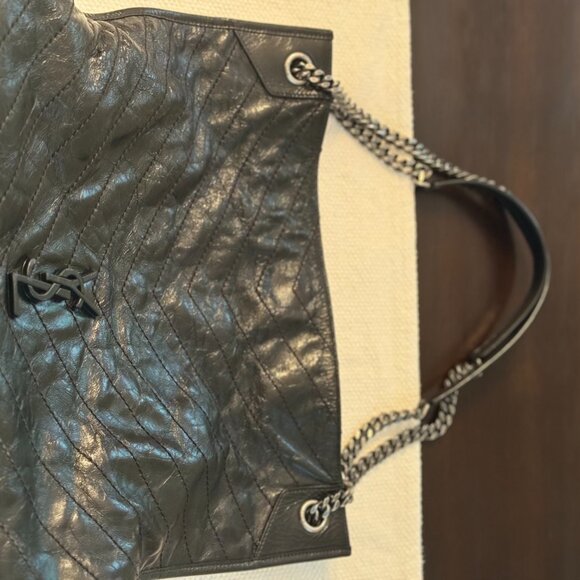 Saint Laurent Niki Black Leather Shoulder Bag | YSL Bag | Designer - Picture 6 of 7